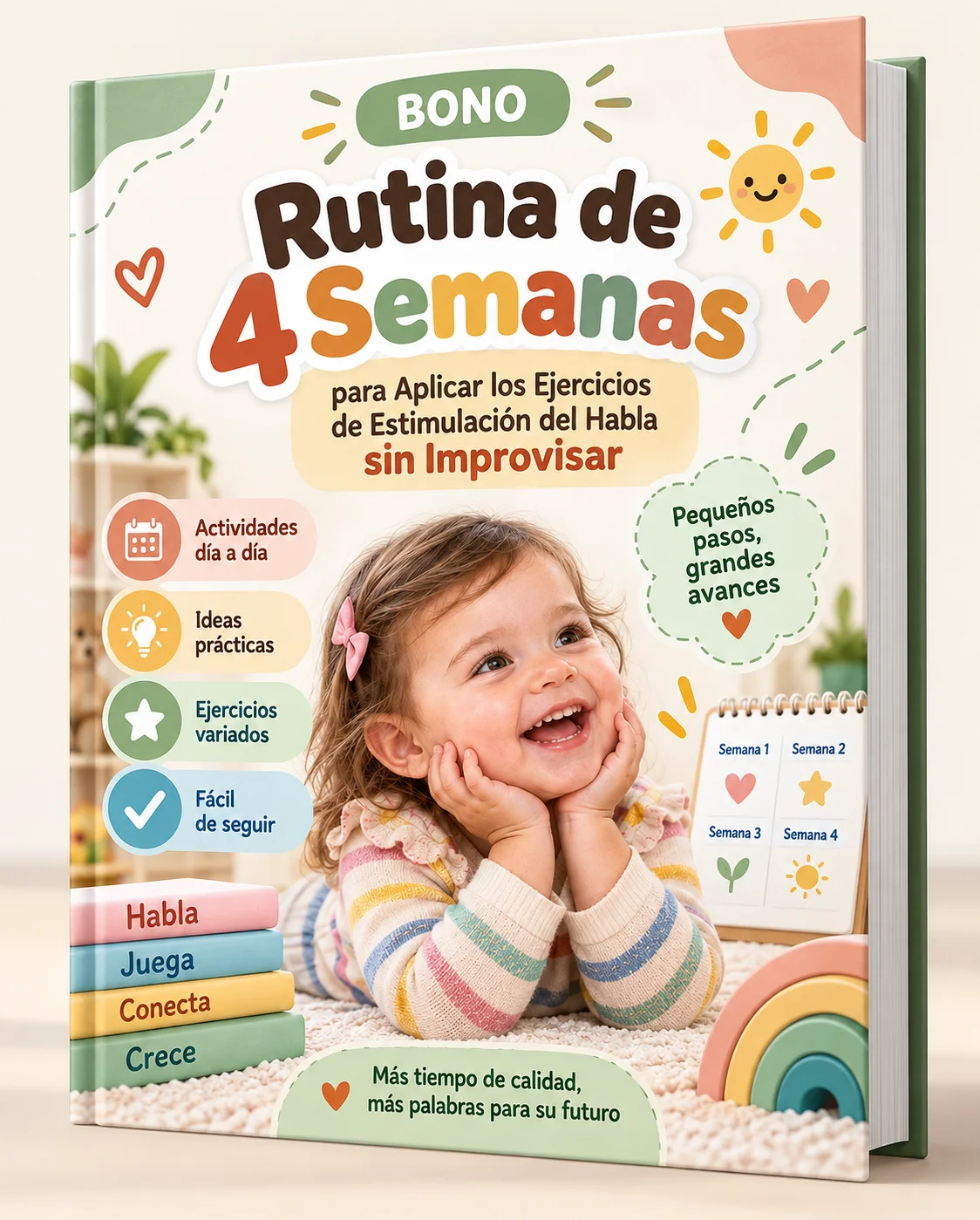 Mockup del bono Rutina de 4 semanas para aplicar los ejercicios